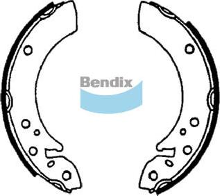 Bendix-AU BS1384 - Комплект гальм, барабанний механізм autocars.com.ua