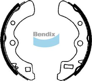 Bendix-AU BS1393 - Комплект гальм, барабанний механізм autocars.com.ua