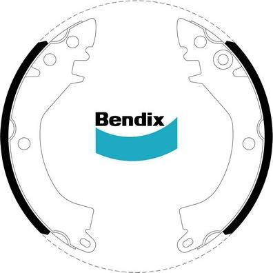 Bendix-AU BS1398 - Комплект гальм, барабанний механізм autocars.com.ua
