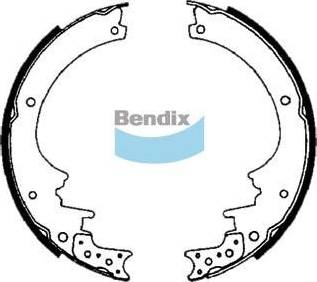 Bendix-AU BS1404 - Комплект гальм, барабанний механізм autocars.com.ua