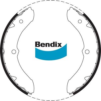 Bendix-AU BS1415 - Комплект гальм, барабанний механізм autocars.com.ua