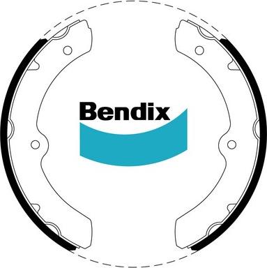 Bendix-AU BS1449 - Комплект гальм, барабанний механізм autocars.com.ua