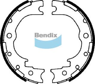 Bendix-AU BS1543 - Комплект гальм, ручник, парковка autocars.com.ua