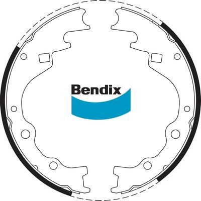 Bendix-AU BS1587 - Комплект гальм, барабанний механізм autocars.com.ua