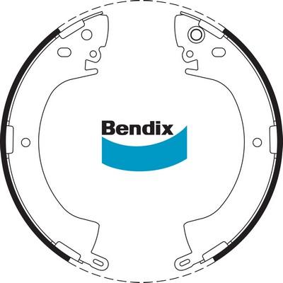 Bendix-AU BS1594 - Комплект тормозных колодок, барабанные autodnr.net