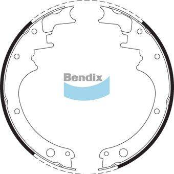 Bendix-AU BS1597 - Комплект тормозных колодок, барабанные autodnr.net