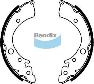 Bendix-AU BS1613 - Комплект гальм, барабанний механізм autocars.com.ua