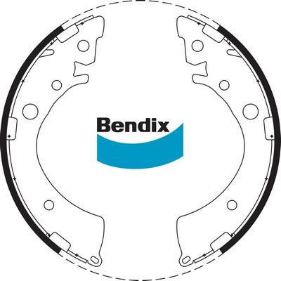 Bendix-AU BS1614 - Комплект гальм, барабанний механізм autocars.com.ua