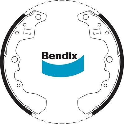 Bendix-AU BS1616 - Комплект гальм, барабанний механізм autocars.com.ua