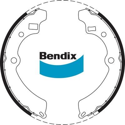 Bendix-AU BS1617 - Комплект гальм, барабанний механізм autocars.com.ua