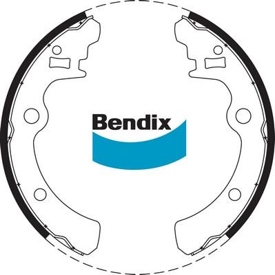 Bendix-AU BS1649 - Комплект тормозных колодок, барабанные autodnr.net