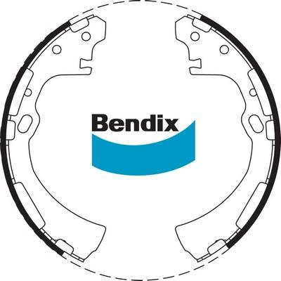Bendix-AU BS1657 - Комплект гальм, барабанний механізм autocars.com.ua