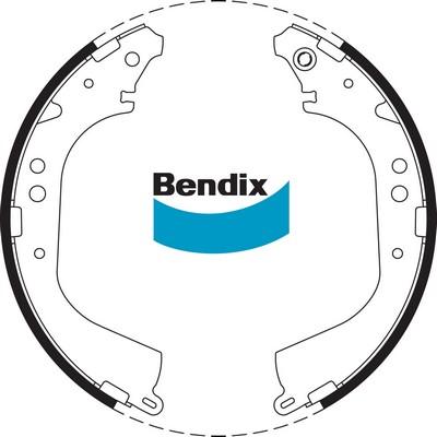 Bendix-AU BS1660 - Комплект гальм, барабанний механізм autocars.com.ua