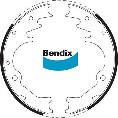 Bendix-AU BS1665 - Комплект гальм, барабанний механізм autocars.com.ua