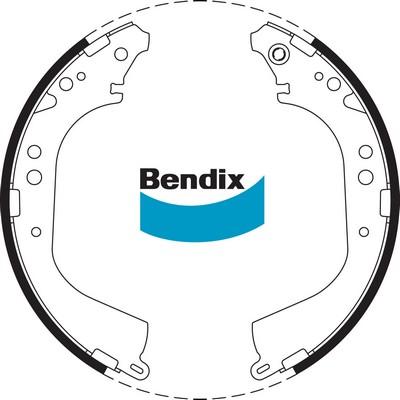 Bendix-AU BS1668 - Комплект гальм, барабанний механізм autocars.com.ua