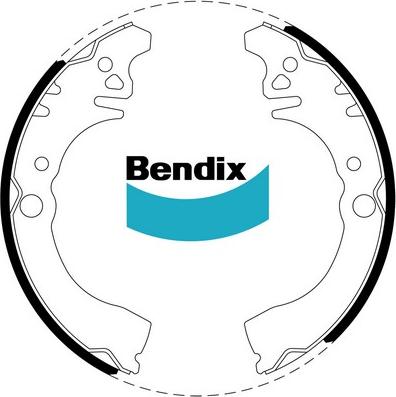 Bendix-AU BS1673 - Комплект гальм, барабанний механізм autocars.com.ua