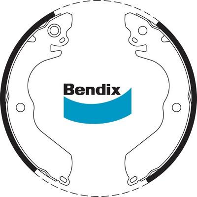 Bendix-AU BS1681 - Комплект тормозных колодок, барабанные autodnr.net