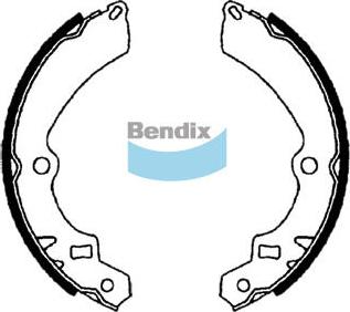 Bendix-AU BS1683 - Комплект гальм, барабанний механізм autocars.com.ua