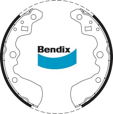 Bendix-AU BS1684 - Комплект гальм, барабанний механізм autocars.com.ua