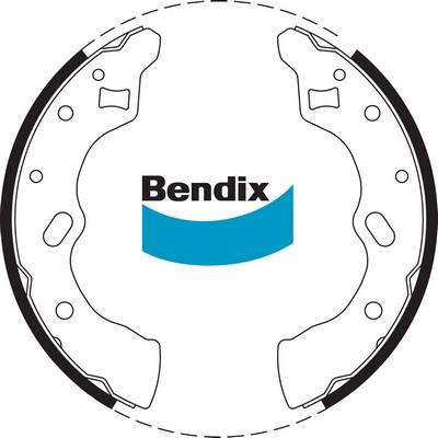 Bendix-AU BS1696 - Комплект гальм, барабанний механізм autocars.com.ua