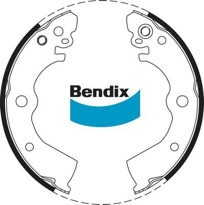 Bendix-AU BS1697 - Комплект гальм, барабанний механізм autocars.com.ua