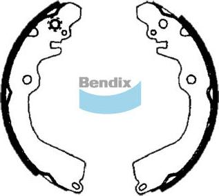 Bendix-AU BS1699 - Комплект гальм, барабанний механізм autocars.com.ua