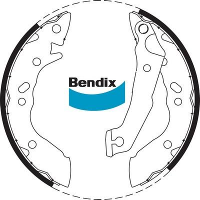 Bendix-AU BS1701 - Комплект гальм, барабанний механізм autocars.com.ua