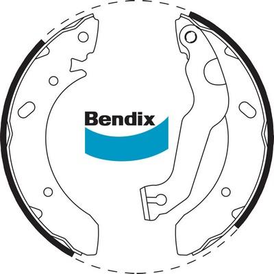 Bendix-AU BS1702 - Комплект гальм, барабанний механізм autocars.com.ua