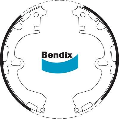 Bendix-AU BS1704 - Комплект гальм, барабанний механізм autocars.com.ua