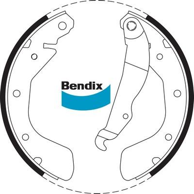 Bendix-AU BS1705 - Комплект гальм, барабанний механізм autocars.com.ua