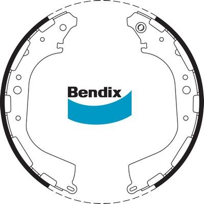 Bendix-AU BS1726 - Комплект гальм, барабанний механізм autocars.com.ua
