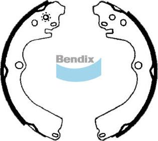 Bendix-AU BS1730 - Комплект тормозных колодок, барабанные autodnr.net