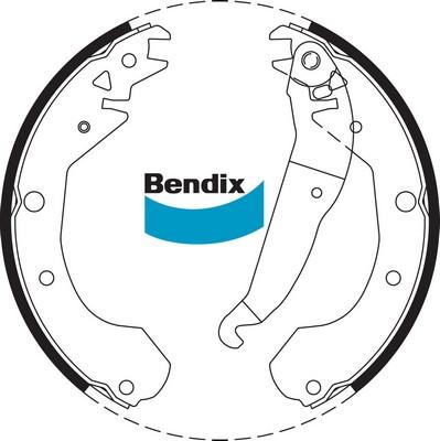 Bendix-AU BS1732 - Комплект гальм, барабанний механізм autocars.com.ua