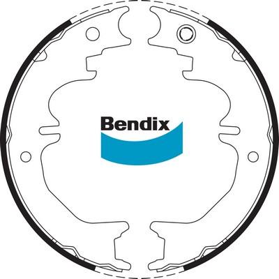 Bendix-AU BS1744 - Комплект гальм, ручник, парковка autocars.com.ua