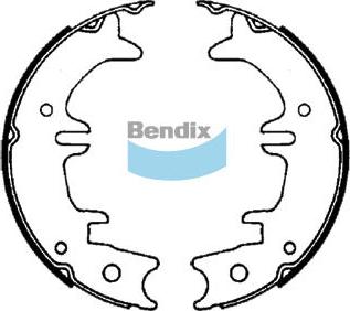 Bendix-AU BS1751 - Комплект гальм, ручник, парковка autocars.com.ua