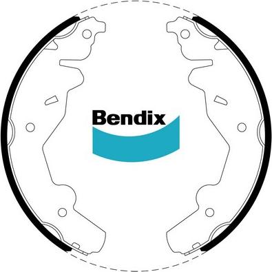 Bendix-AU BS1754 - Комплект гальм, барабанний механізм autocars.com.ua