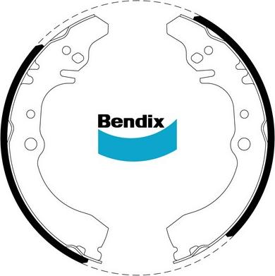 Bendix-AU BS1755 - Комплект гальм, барабанний механізм autocars.com.ua