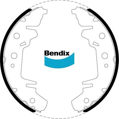 Bendix-AU BS1756 - Комплект гальм, барабанний механізм autocars.com.ua