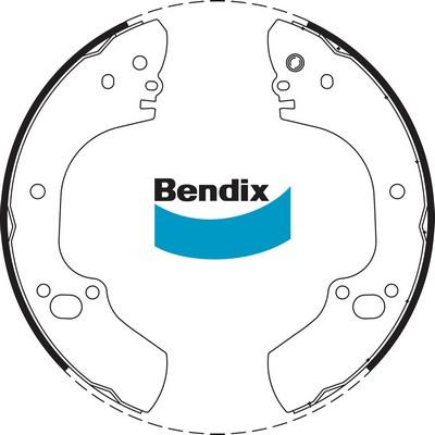Bendix-AU BS1757 - Комплект гальм, барабанний механізм autocars.com.ua