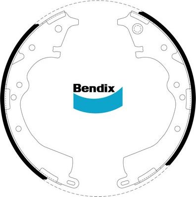 Bendix-AU BS1768 - Комплект гальм, барабанний механізм autocars.com.ua