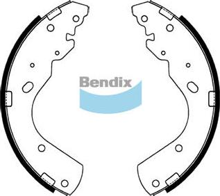 Bendix-AU BS1769 - Комплект гальм, барабанний механізм autocars.com.ua