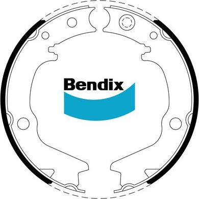 Bendix-AU BS1770 - Комплект гальм, ручник, парковка autocars.com.ua