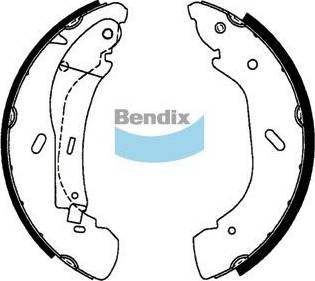 Bendix-AU BS1773 - Комплект гальм, барабанний механізм autocars.com.ua