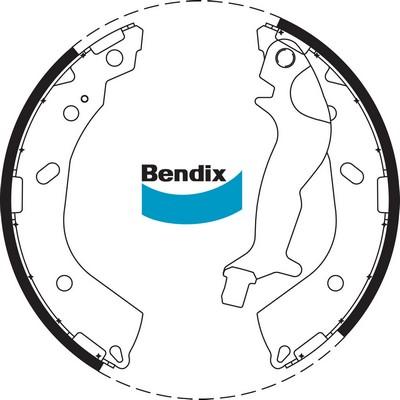 Bendix-AU BS1780 - Комплект гальм, барабанний механізм autocars.com.ua