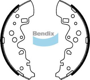 Bendix-AU BS1784 - Комплект гальм, барабанний механізм autocars.com.ua