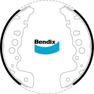 Bendix-AU BS1787 - Комплект гальм, барабанний механізм autocars.com.ua