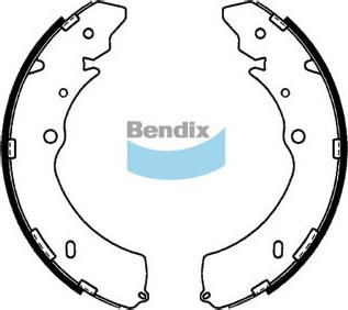 Bendix-AU BS1793 - Комплект тормозных колодок, барабанные autodnr.net