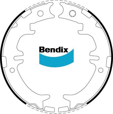Bendix-AU BS1794 - Комплект гальм, ручник, парковка autocars.com.ua
