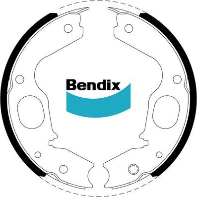 Bendix-AU BS1797 - Комплект гальм, ручник, парковка autocars.com.ua