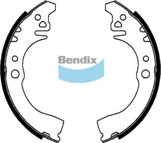 Bendix-AU BS1799 - Комплект гальм, барабанний механізм autocars.com.ua